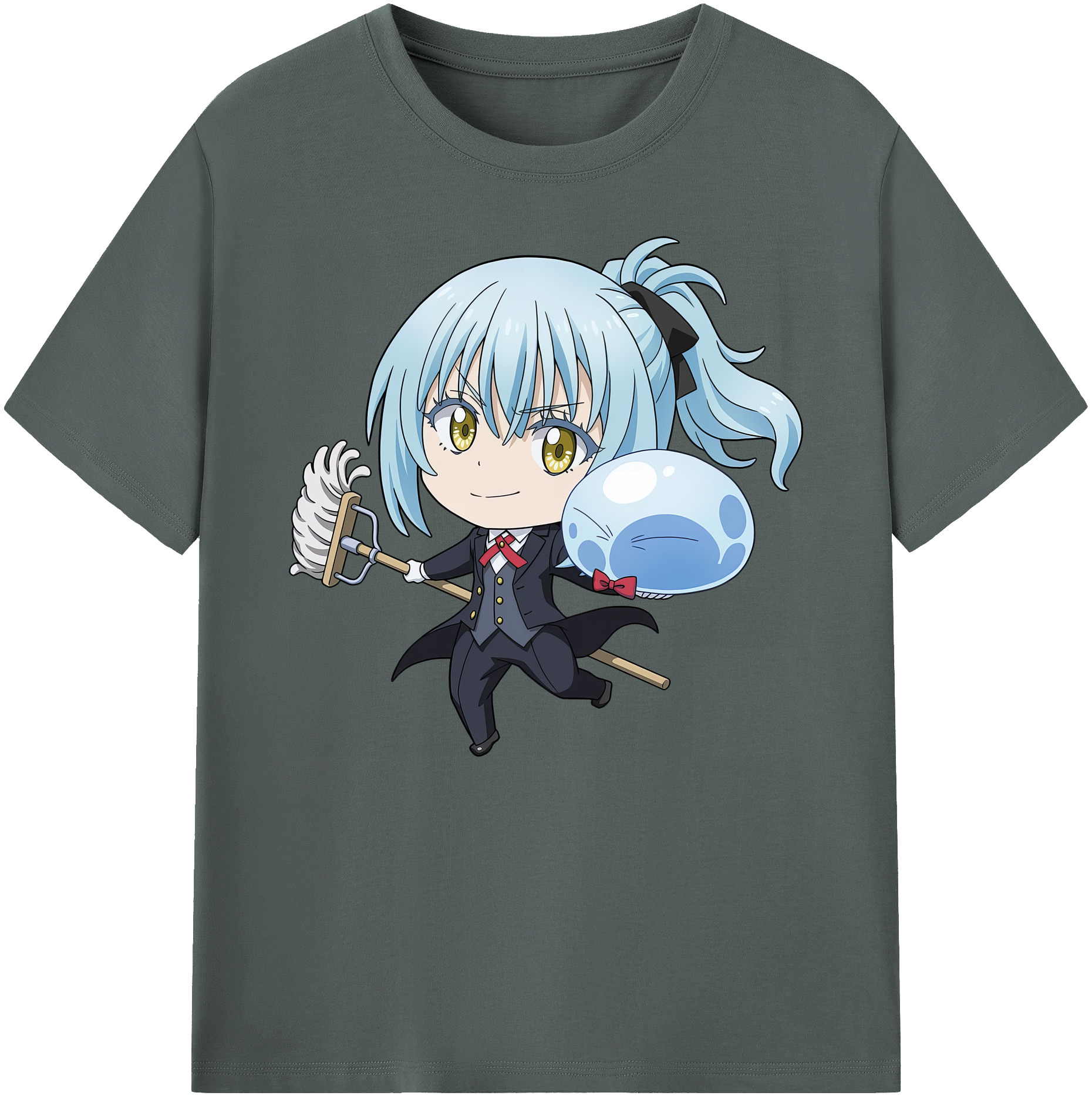 （画像用） 転スラ Regarding Reincarnated to Slime 綿100％ メンズ半袖Tシャツ｜肌触りやわらか＆通気性